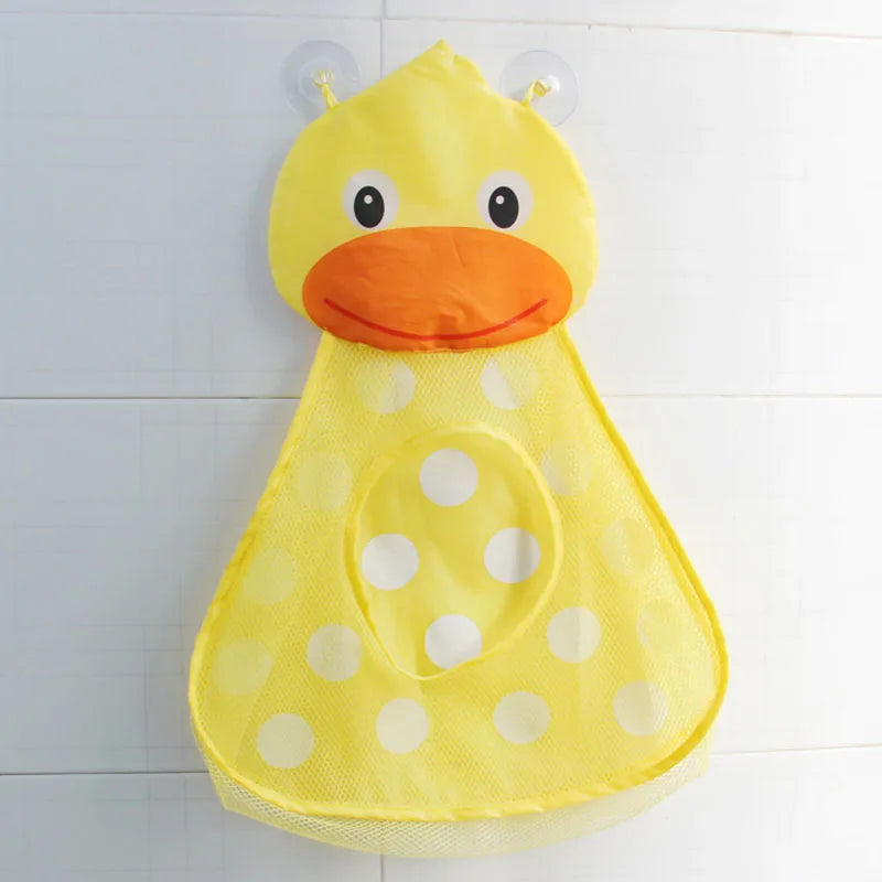 Dinosaur Animal Baby Bath Toys Organizer Kids Tidy Storage Suction Bathroom Bathtub Doll Hanging Bag Basket Mesh Bag Water Toys