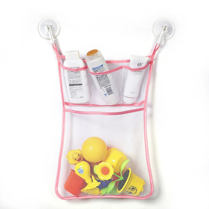 Dinosaur Animal Baby Bath Toys Organizer Kids Tidy Storage Suction Bathroom Bathtub Doll Hanging Bag Basket Mesh Bag Water Toys