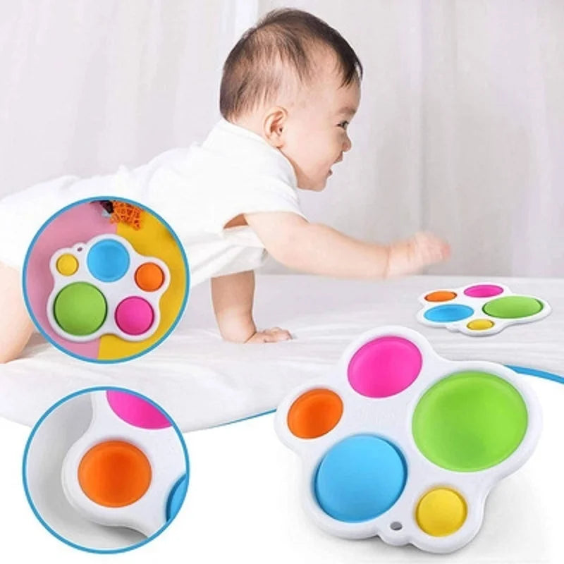 Infant Baby Toys Montessori Exercise Board Rattle Puzzle Colorful Intelligence Early Education Intensive Training Fidget Toys