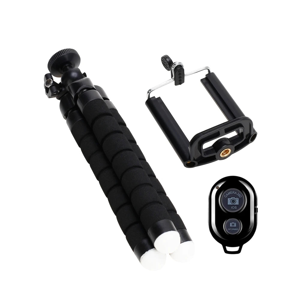 Tripods  For Phone Mobile Camera Holder Clip Smartphone Monopod Tripe Stand