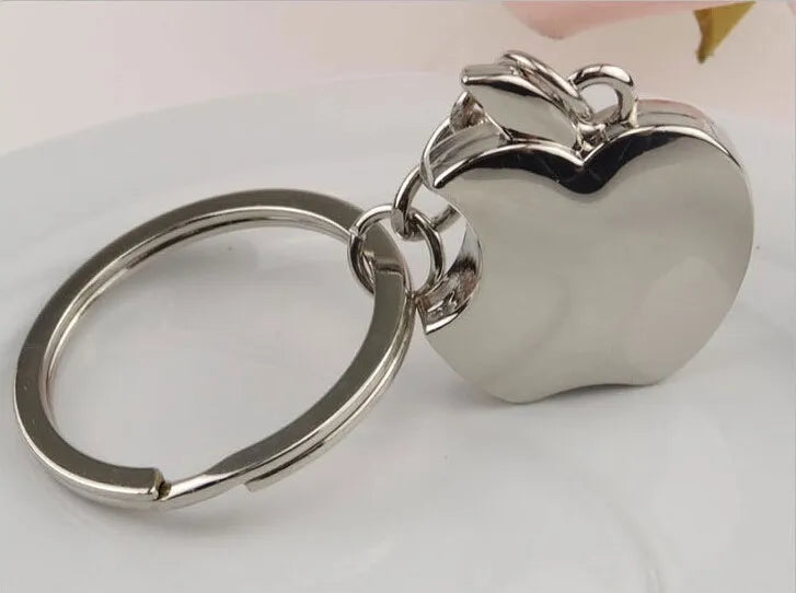 New Fruit Metal Key Chain Metal Apple KeyChain Best Party Gift Key Rings Trinket car key Holder jewelry K1816