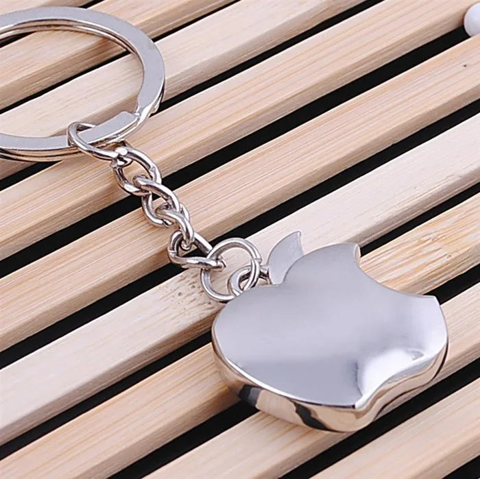 New Fruit Metal Key Chain Metal Apple KeyChain Best Party Gift Key Rings Trinket car key Holder jewelry K1816