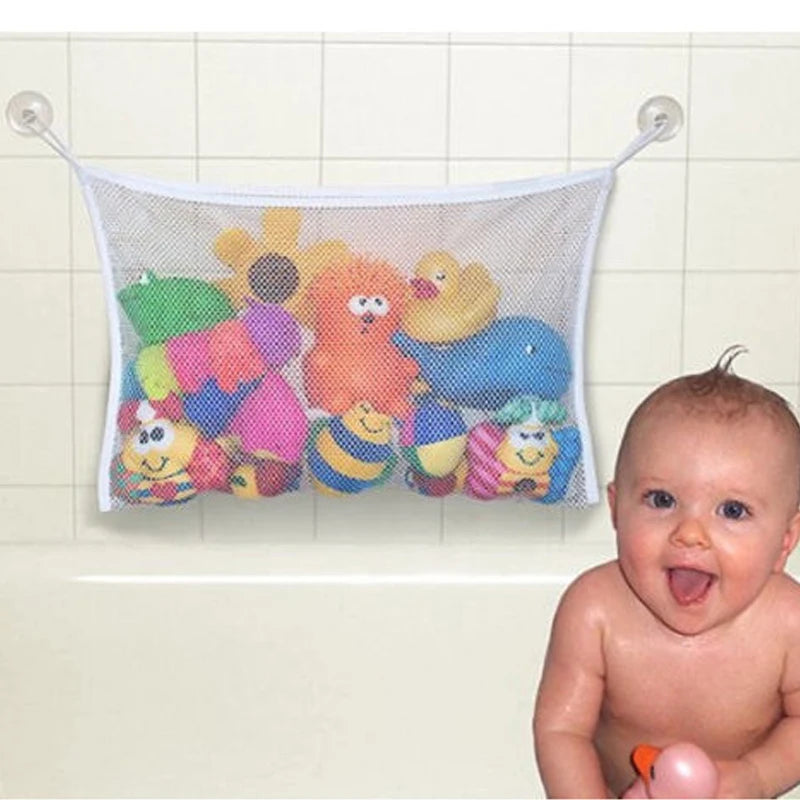 Dinosaur Animal Baby Bath Toys Organizer Kids Tidy Storage Suction Bathroom Bathtub Doll Hanging Bag Basket Mesh Bag Water Toys