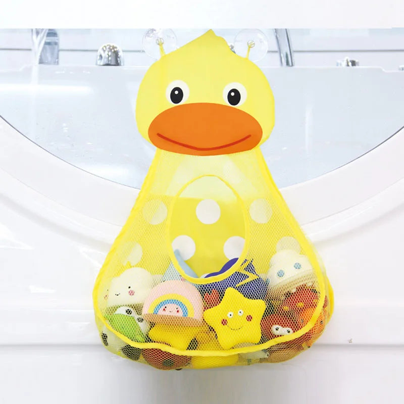 Dinosaur Animal Baby Bath Toys Organizer Kids Tidy Storage Suction Bathroom Bathtub Doll Hanging Bag Basket Mesh Bag Water Toys