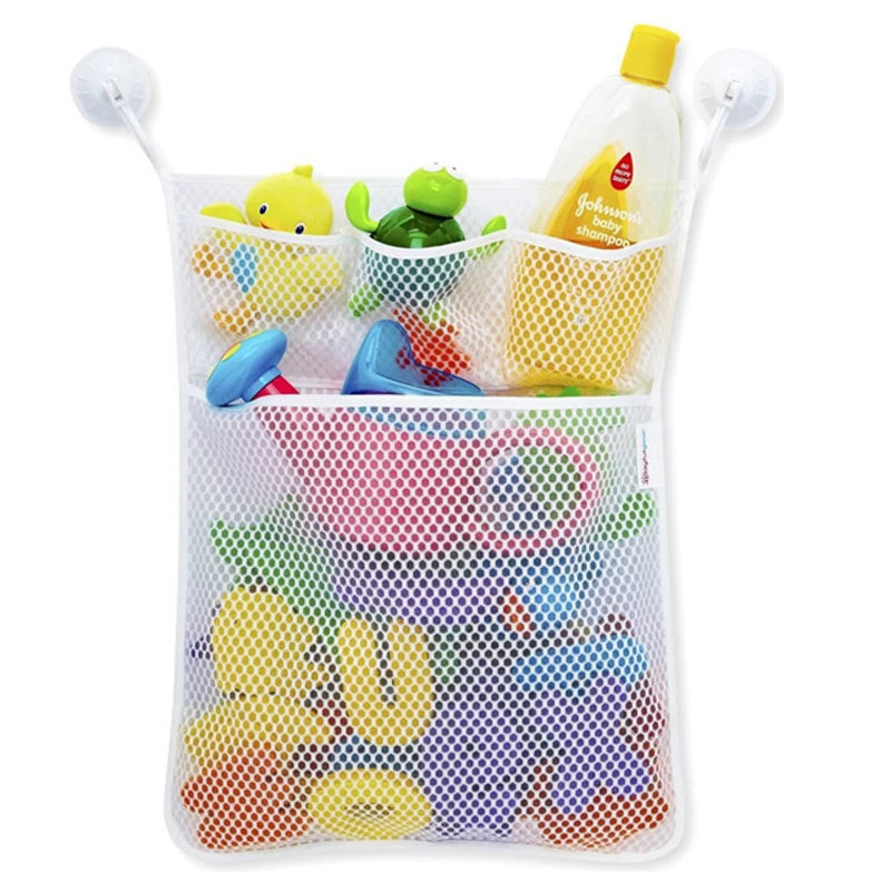 Dinosaur Animal Baby Bath Toys Organizer Kids Tidy Storage Suction Bathroom Bathtub Doll Hanging Bag Basket Mesh Bag Water Toys