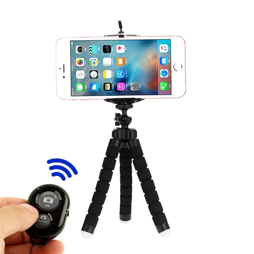 Tripods  For Phone Mobile Camera Holder Clip Smartphone Monopod Tripe Stand