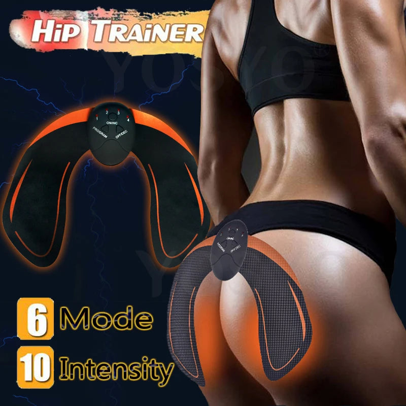 Electric Muscle Stimulator EMS Wireless Buttocks Hip Trainer Abdominal ABS Stimulator Fitness Body Slimming Massager