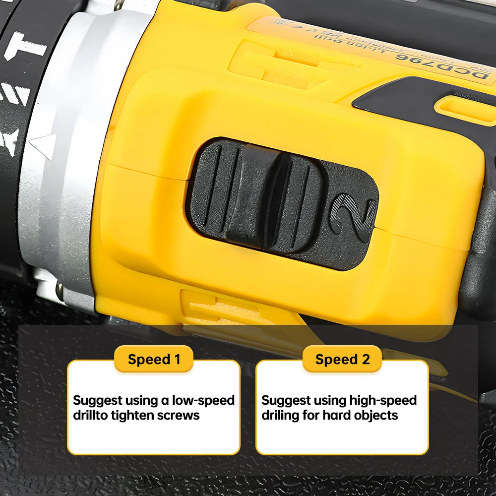 DEWALT DCD796 20V Cordless Brushless Impact Drill – Portable & Rechargeable