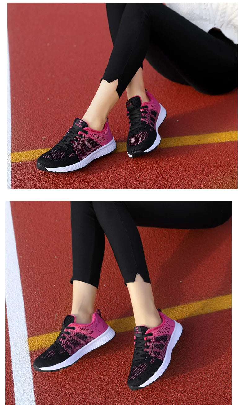 2024 Women Sport Shoes Fashion Platform Sneakers Ladies Spring Winter Flats Running Shoes for Woman