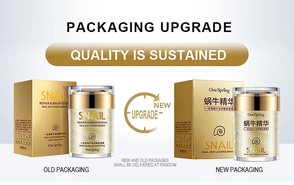 Skincare Snail Cream Collagen Cream Anti Aging Whiten Skin Face Cream Fade Dark Eye Circles Remove Eye Bags Eye Serum