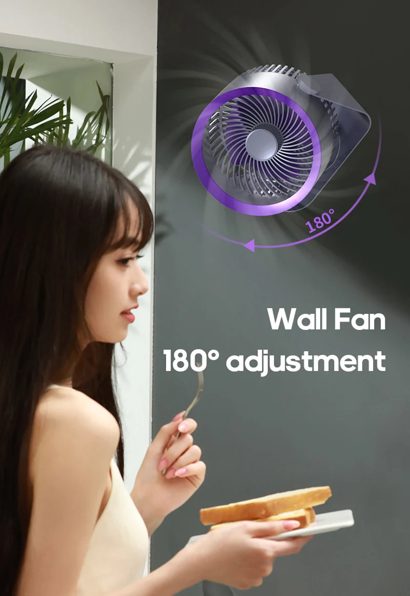 KINSCOTER Multifunctional Electric Fan Circulator Wireless Portable Home Quiet Ventilator Desktop Wall Ceiling Fan Air Cooler