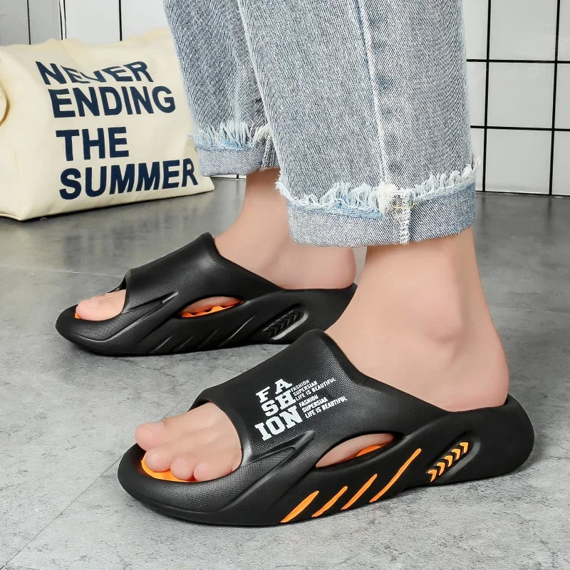 New Summer Men Massage Slippers Sides Indoor Outdoor Sandals Beach Casual Shoes Soft Sole Slides Men Flip-flops Men's Sandals