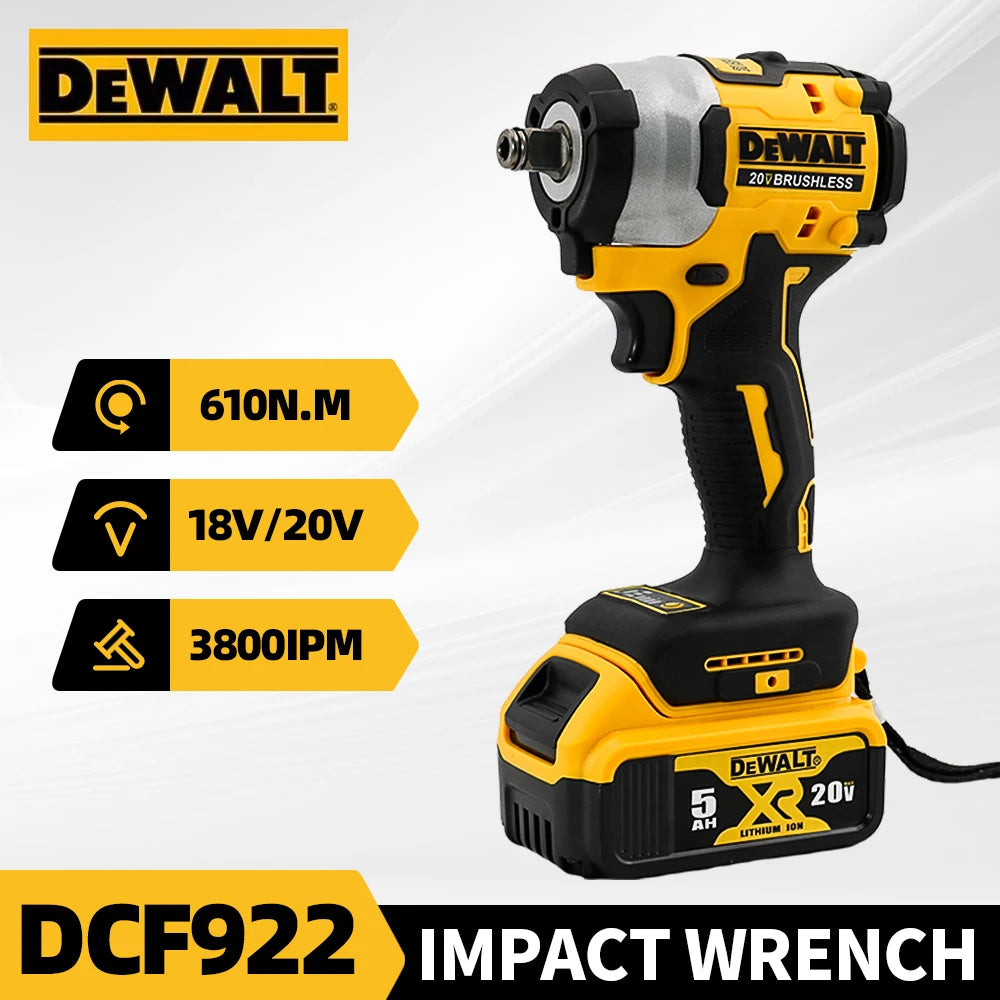 Dewalt DCF922 Wireless Impact Wrench Brushless Electric  205N.m High Torque 20V