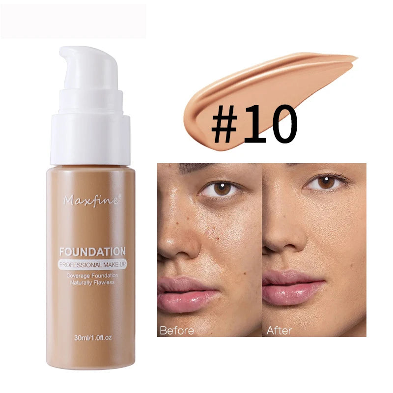 Liquid Foundation-Waterproof & Sweat-Resistant Concealer for Professional Makeup