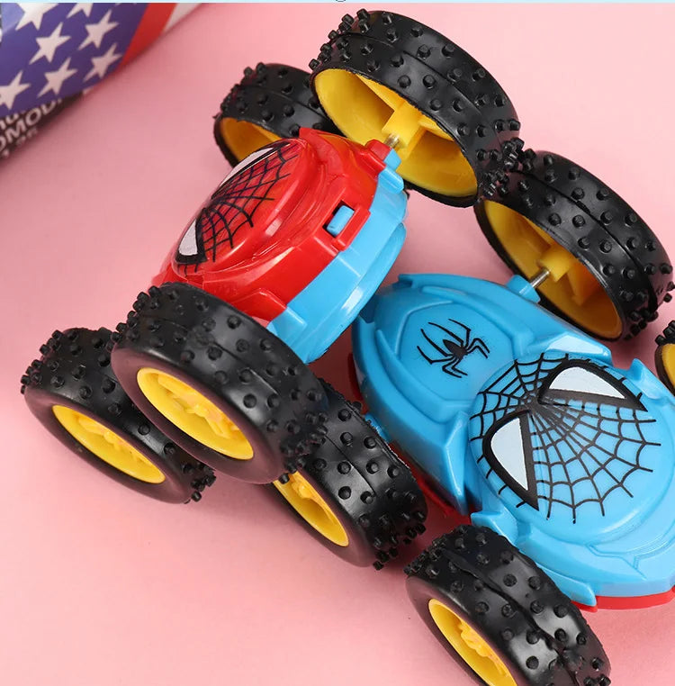 NEW Kids Spider Dump Truck Inertia Car 360 Degree Impact Resistant Double Sided Car Children's Puzzle Toys Student Prize Gifts