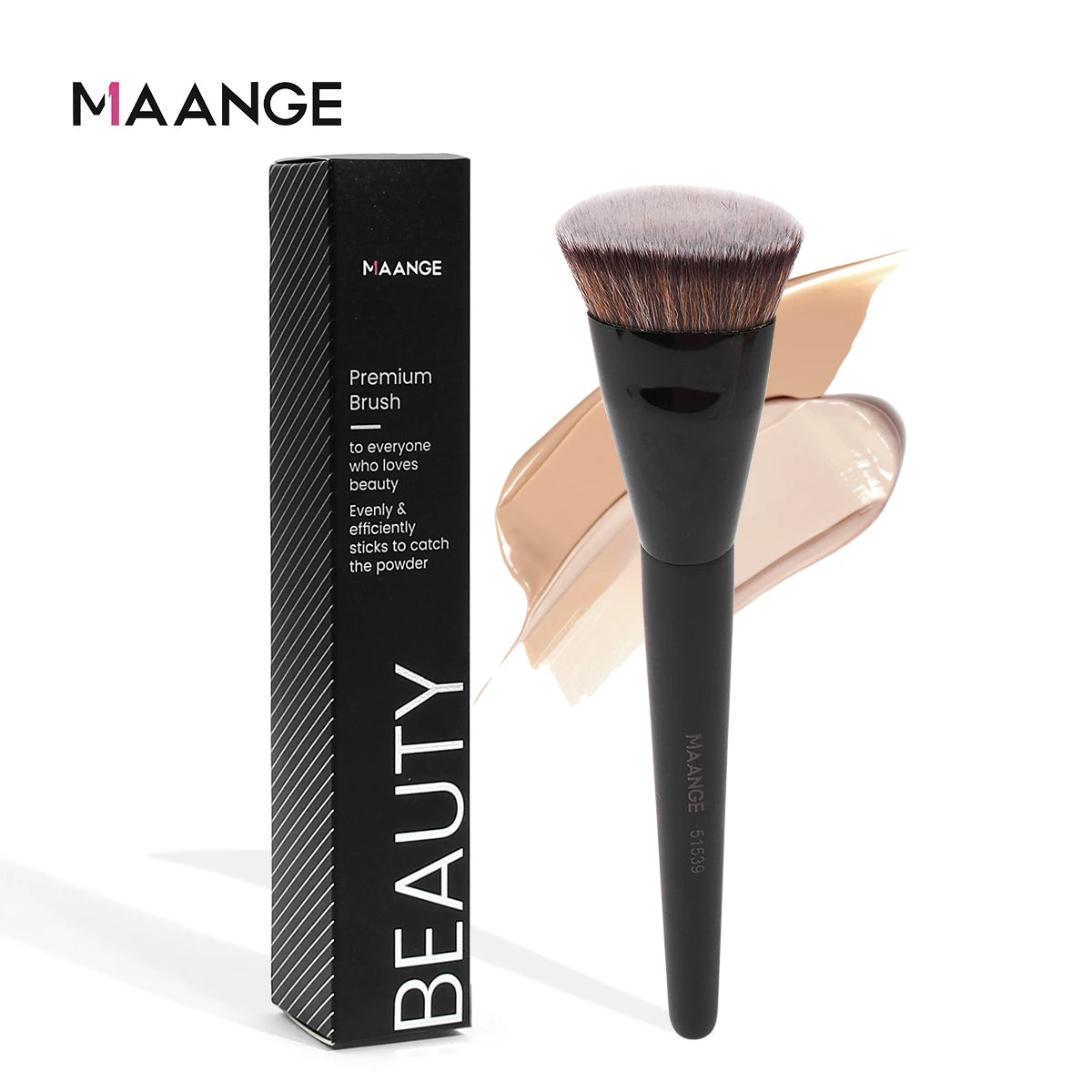 MAANGE  Head Foundation Brush with Box - Skin-Friendly Makeup Tool for All Uses