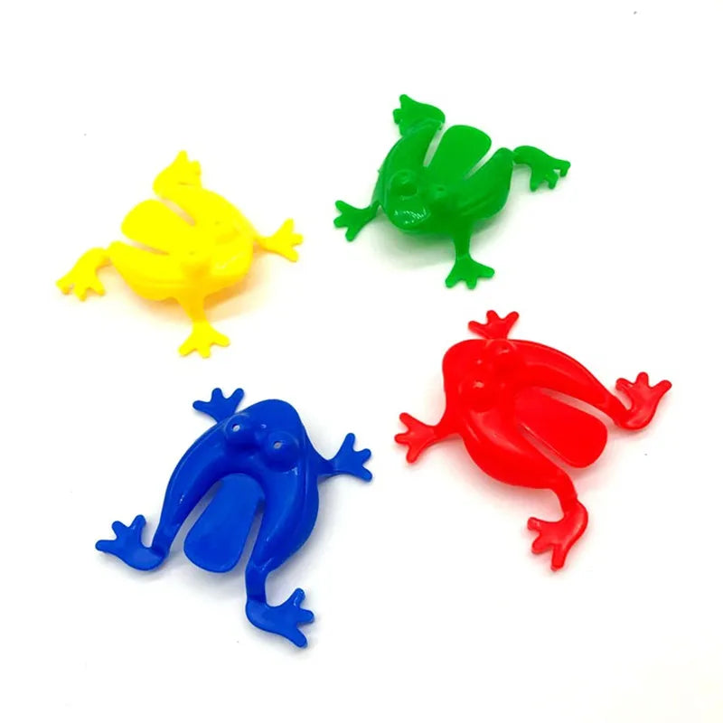 10-20Pcs Jumping Frog Bounce Fidget Toys For Kids Novelty Assorted  Stress Reliever Toys For Children Birthday Gift Party Favor