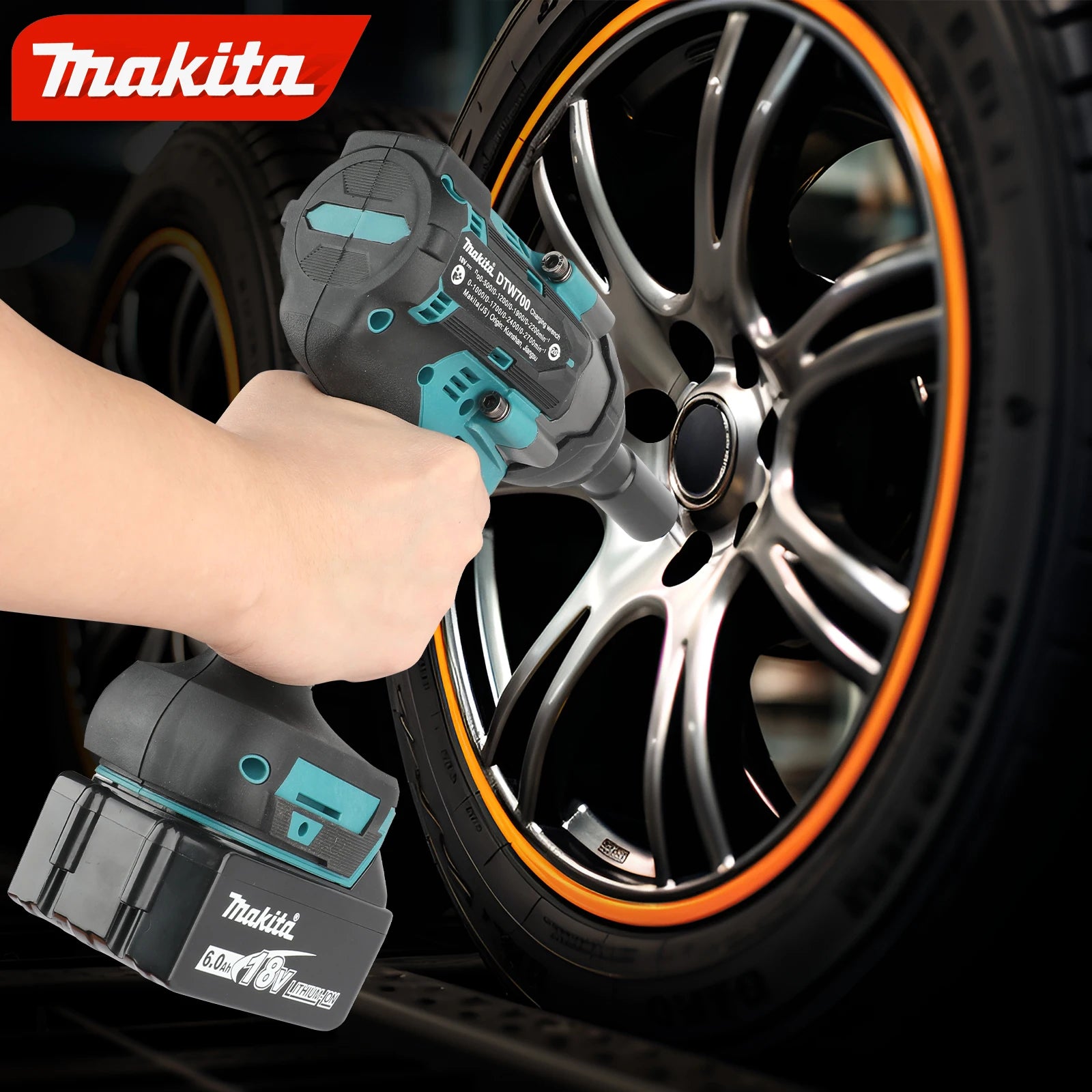 Makita DTW700 18V Brushless Cordless Impact Wrench, High Torque, Power Tool