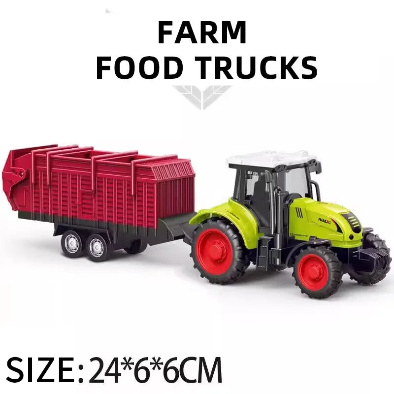 Tractor Inertia Car Farm Tractor Truck Transport Pulverizer Model Baby Car Boy Toy Engineering Car Childrens Educational Toys