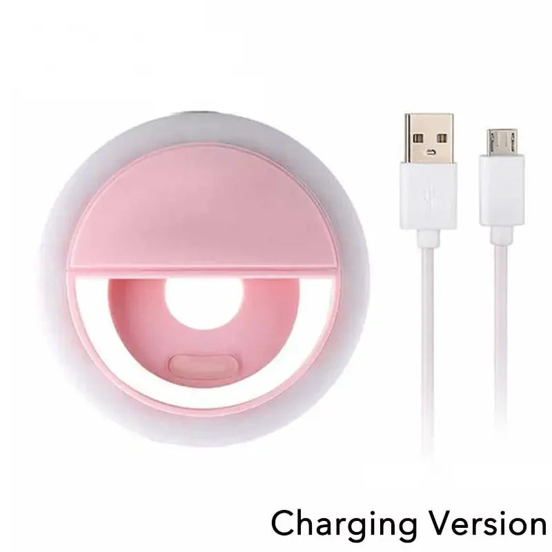 USB Charge Led Selfie Ring Light Mobile Phone Lens LED Selfie Lamp Ring