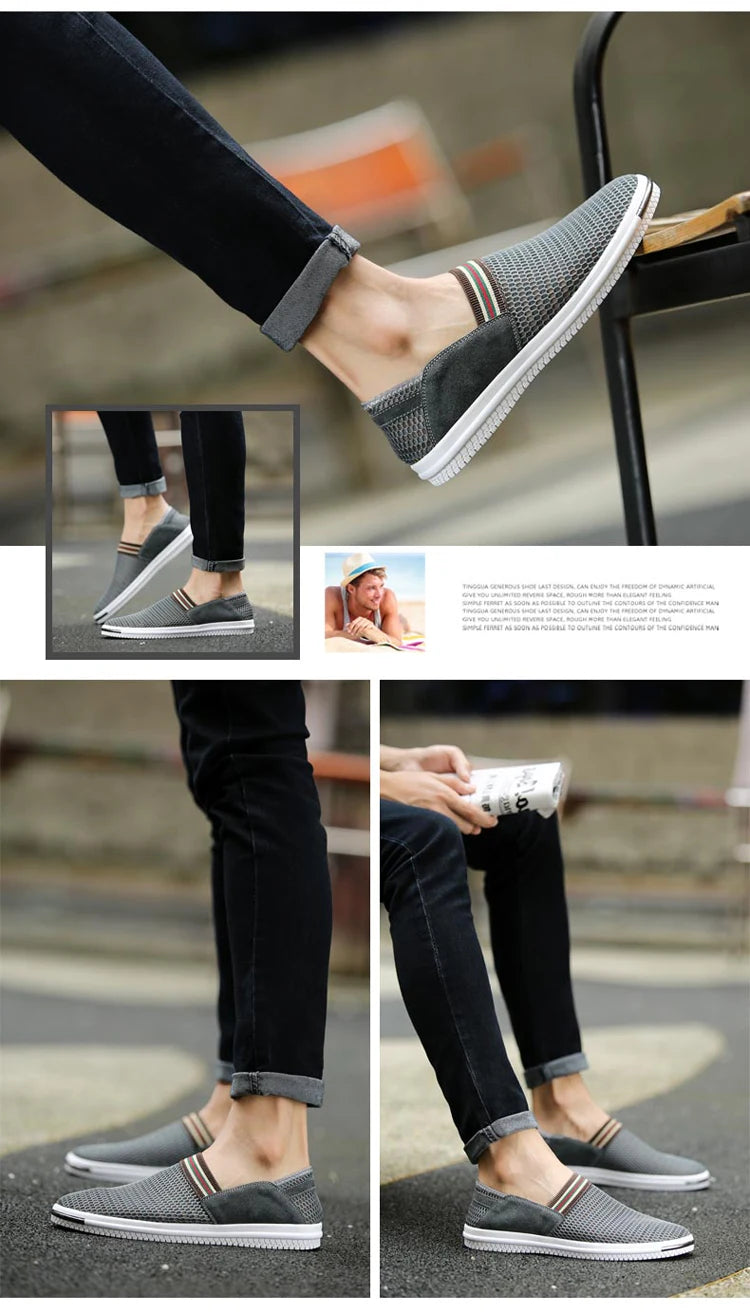 2023 Summer New  Men's   Fashion Trend Breathable Comfortable Lightweight Casual Flat Shoes