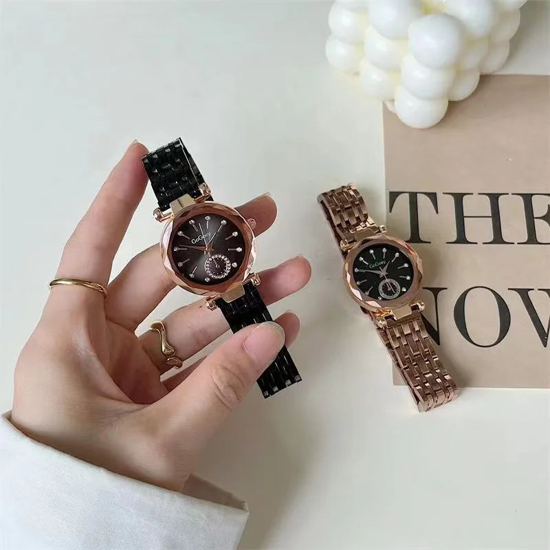 2025 New Brand Women Watches Fashion Steel Ladies Quartz Watch Reloj Mujer Marcas Famosas De Lujo gift Wristwatch Dropshipping