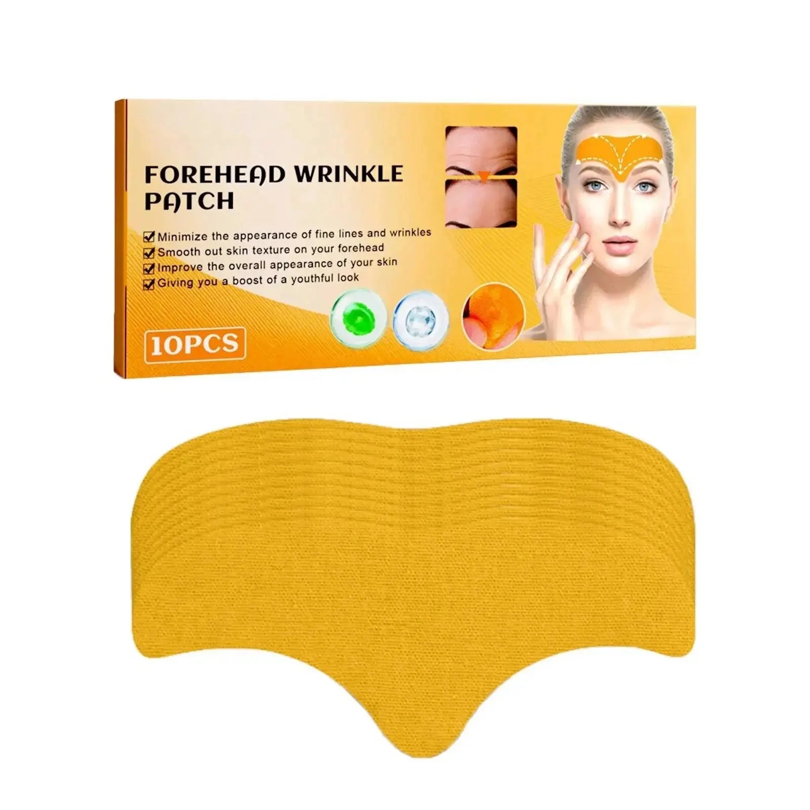 Face Wrinkle Patches - 10pcs for Lifting, Firming, and Smile Line Reduction