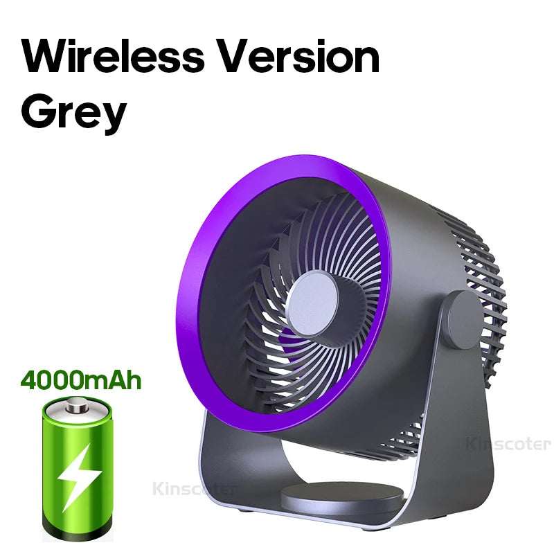 KINSCOTER Multifunctional Electric Fan Circulator Wireless Portable Home Quiet Ventilator Desktop Wall Ceiling Fan Air Cooler