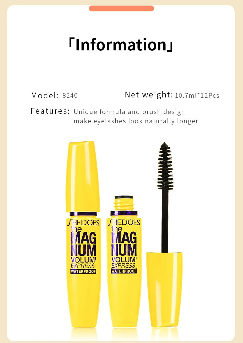 3D Mascara | Curling, Thickening, Lengthening, Waterproof, Long-Lasting Eye Makeup