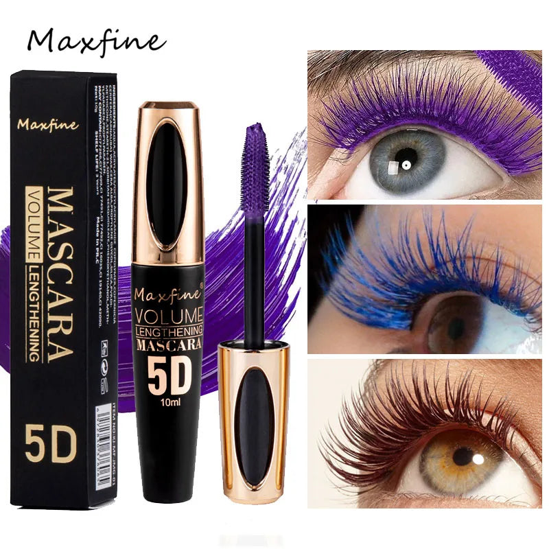 5D Silk Mascara with Big Eyes Strong and Lasting Black Waterproof and Non-caking