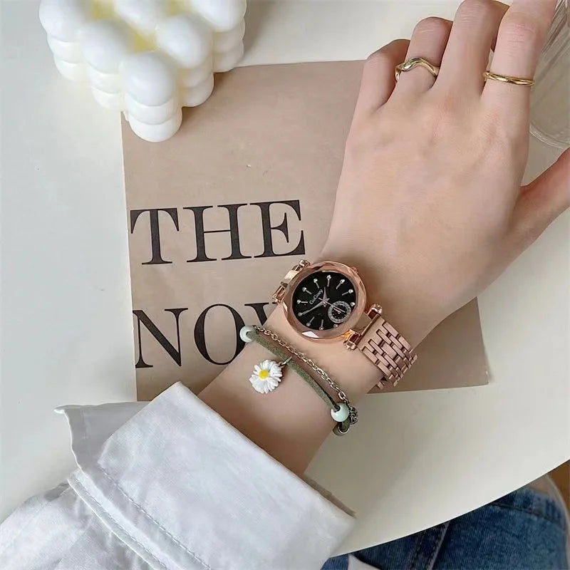 2025 New Brand Women Watches Fashion Steel Ladies Quartz Watch Reloj Mujer Marcas Famosas De Lujo gift Wristwatch Dropshipping