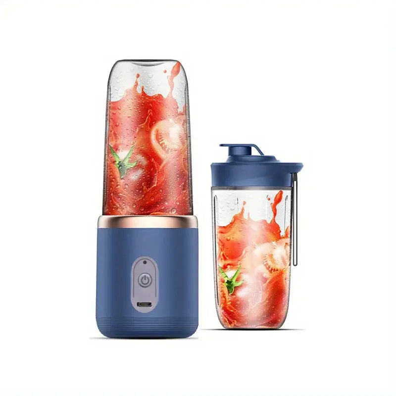 Portable Electric Blender Bottle with 6 Blades for Smoothies, Juice & Food Processing