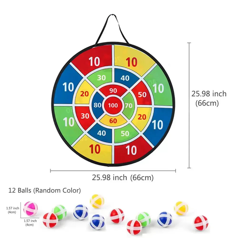 66cm Large Dart Board Kids Toys With Sticky Balls Indoor/Sport Outdoor Fun Party Play Game