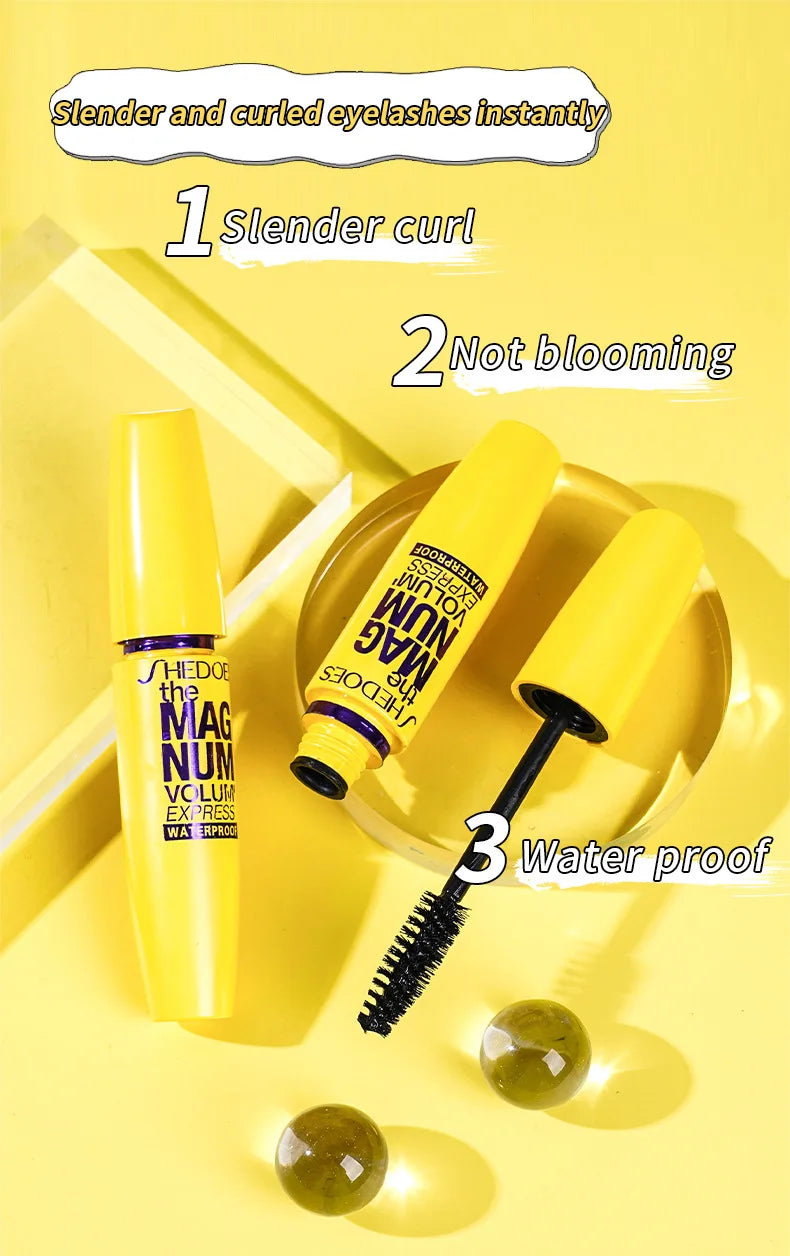 3D Mascara | Curling, Thickening, Lengthening, Waterproof, Long-Lasting Eye Makeup