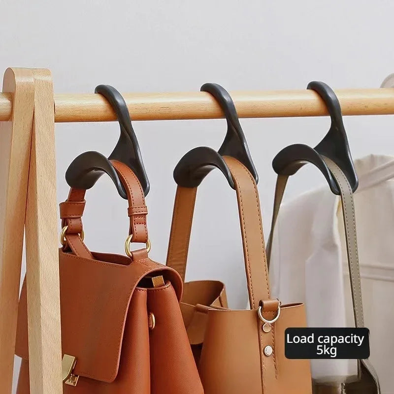 10pcs Space-Saving  Hooks for Hats, Scarves, Handbags, & Wardrobe Organization