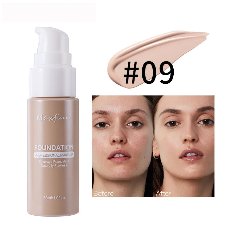 Liquid Foundation-Waterproof & Sweat-Resistant Concealer for Professional Makeup