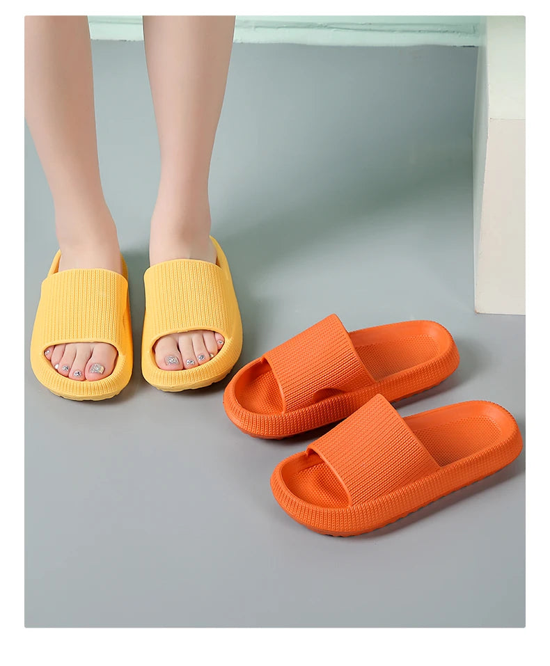 Step on the Sense of Shit Slippers Summer Home Wear Soft-soled Non-slip Shoes Eva Simple MEN'S Slippers