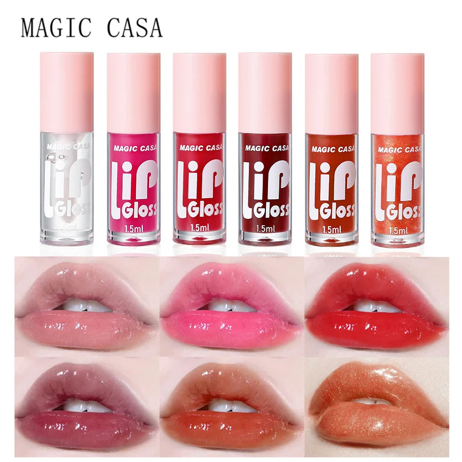 MAGIC CASA 6pcs/set Hydrating Jelly Lip Oil long-lasting Moisturizing