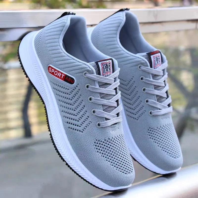 Spring White Casual Shoes Breathable Non-slip Walking Sneakers Men Shoes Outdoor 2025 Comfortable Fashion Lace Up Running Shoes