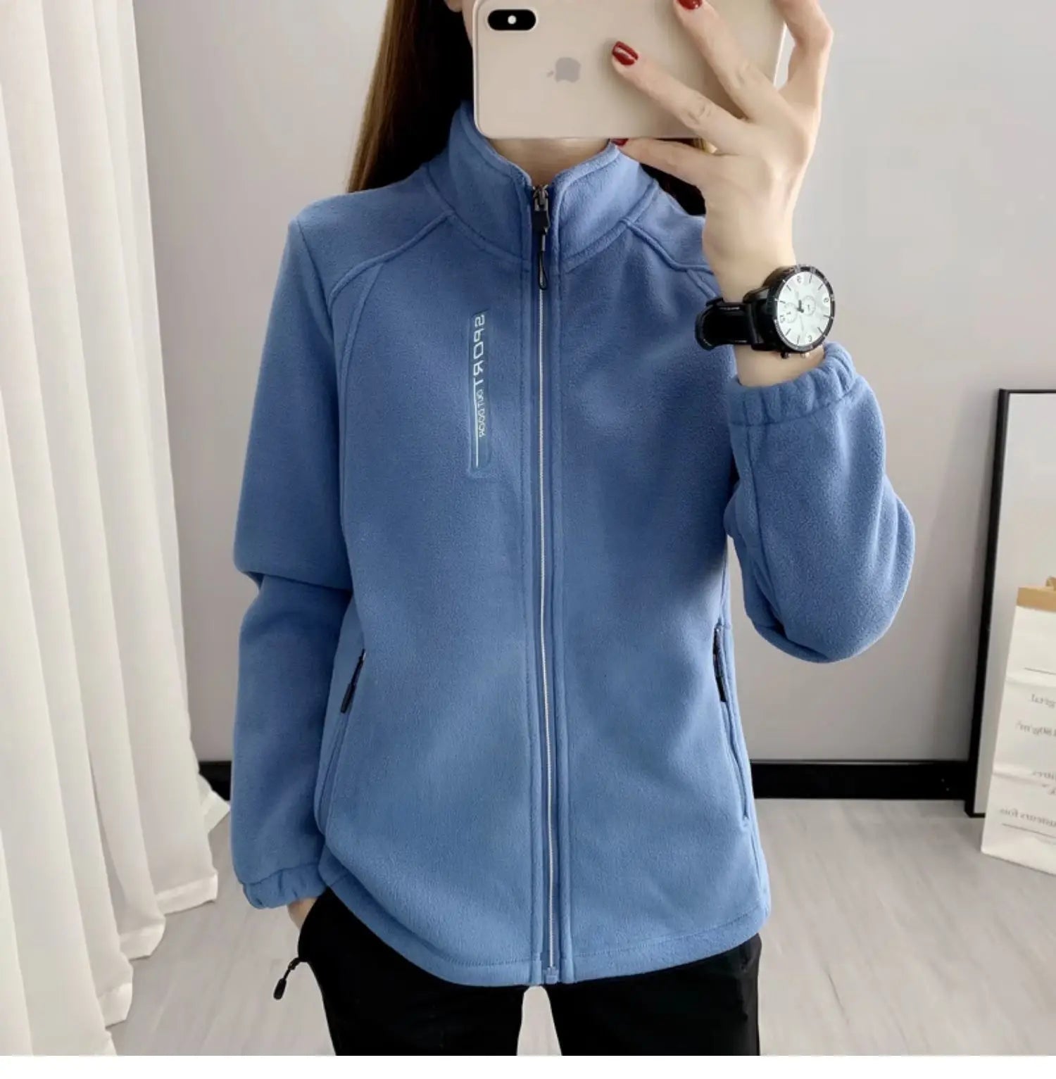 Plus Size Fleece Coats for Women Winter Spring Warm Casual Outdoor Sportswear Hiking Jogging Yoga Lady Cardigan jackets Chaqueta