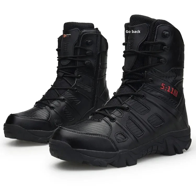 Special Forces Combat Boots Cross-Border Fast Selling Large Size Men's Shoes 46 High Top Outdoor High-Waisted Tactical Climbing