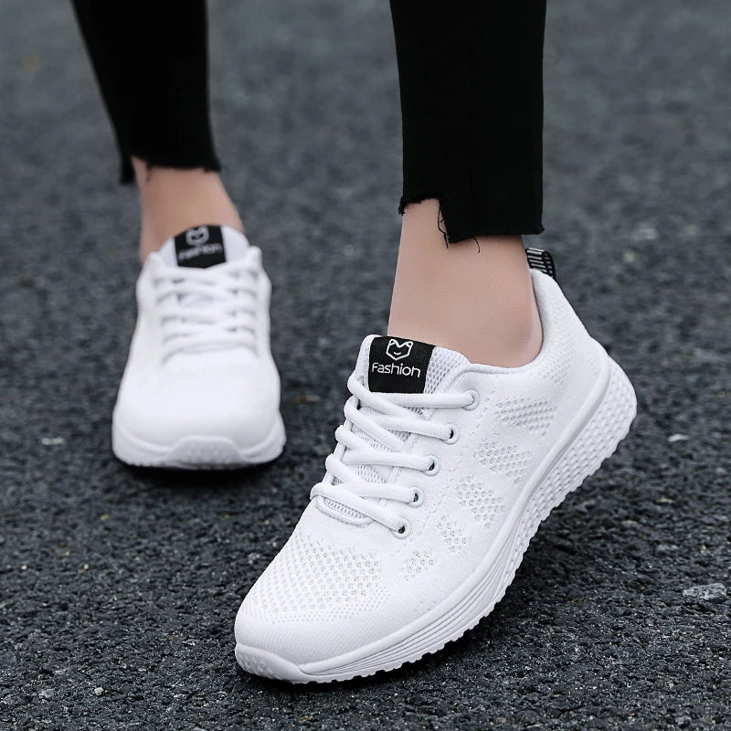 2024 Women Sport Shoes Fashion Platform Sneakers Ladies Spring Winter Flats Running Shoes for Woman