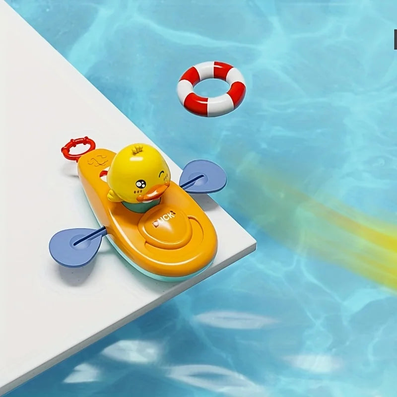 1 Pc Little Yellow Duck Kayak Toy Swimming Pool Bathroom Toy 1 Pc Little Yellow Duck Kayak Toy Swimming Pool Bathroom Toy