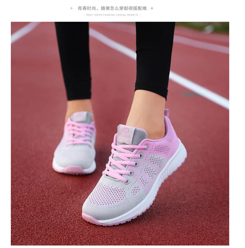 2024 Women Sport Shoes Fashion Platform Sneakers Ladies Spring Winter Flats Running Shoes for Woman