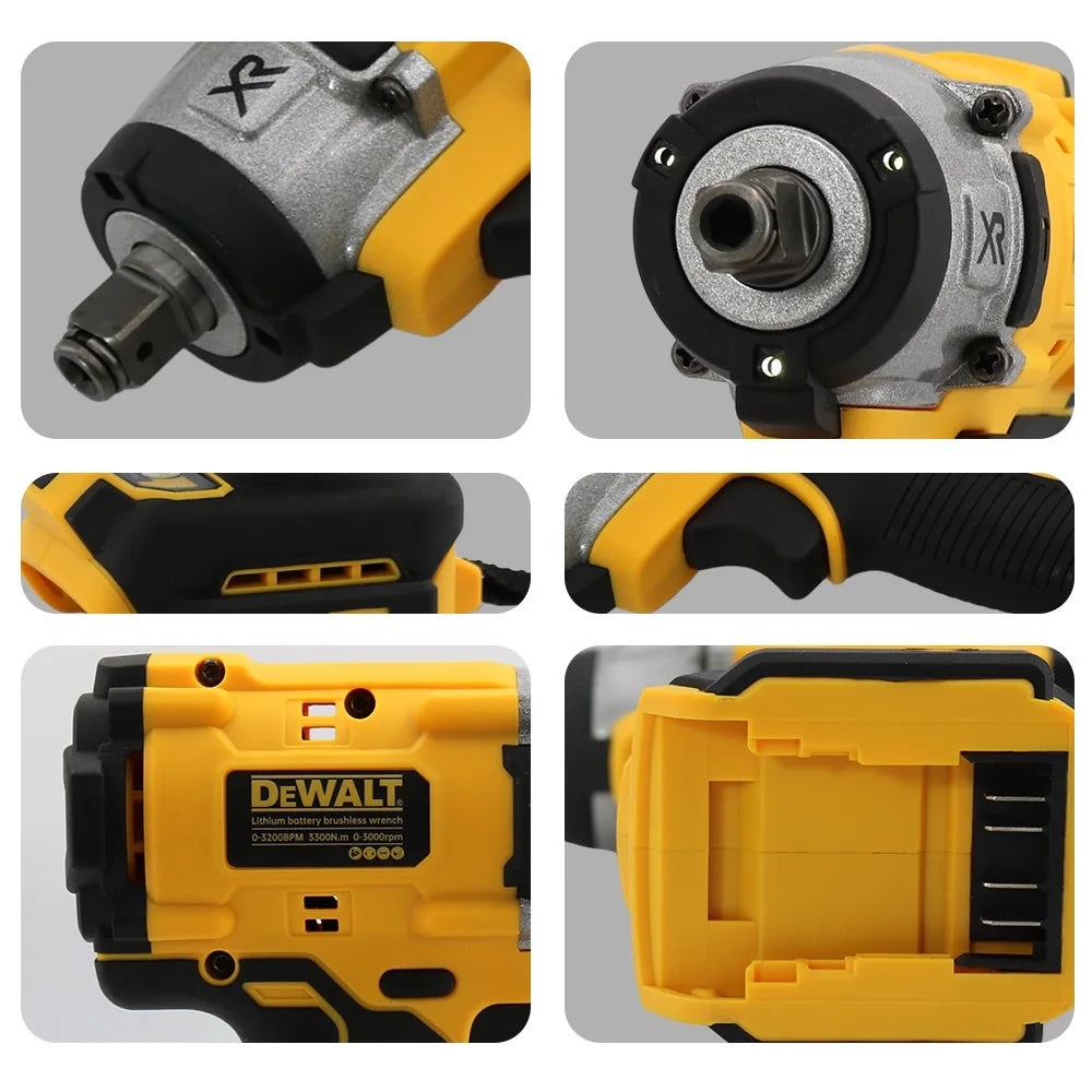 DeWalt 20V Impact Wrench: High Torque 300N.M Compact Drill with Adjustable Speed