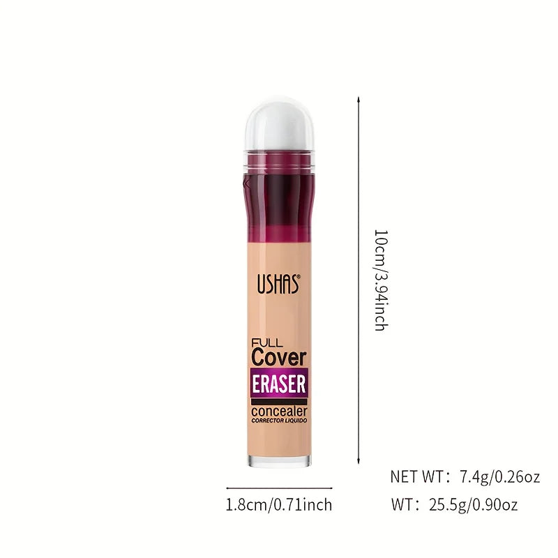 New Sponge Head Concealer - Long Lasting Liquid Foundation for Dark Circles & Acne