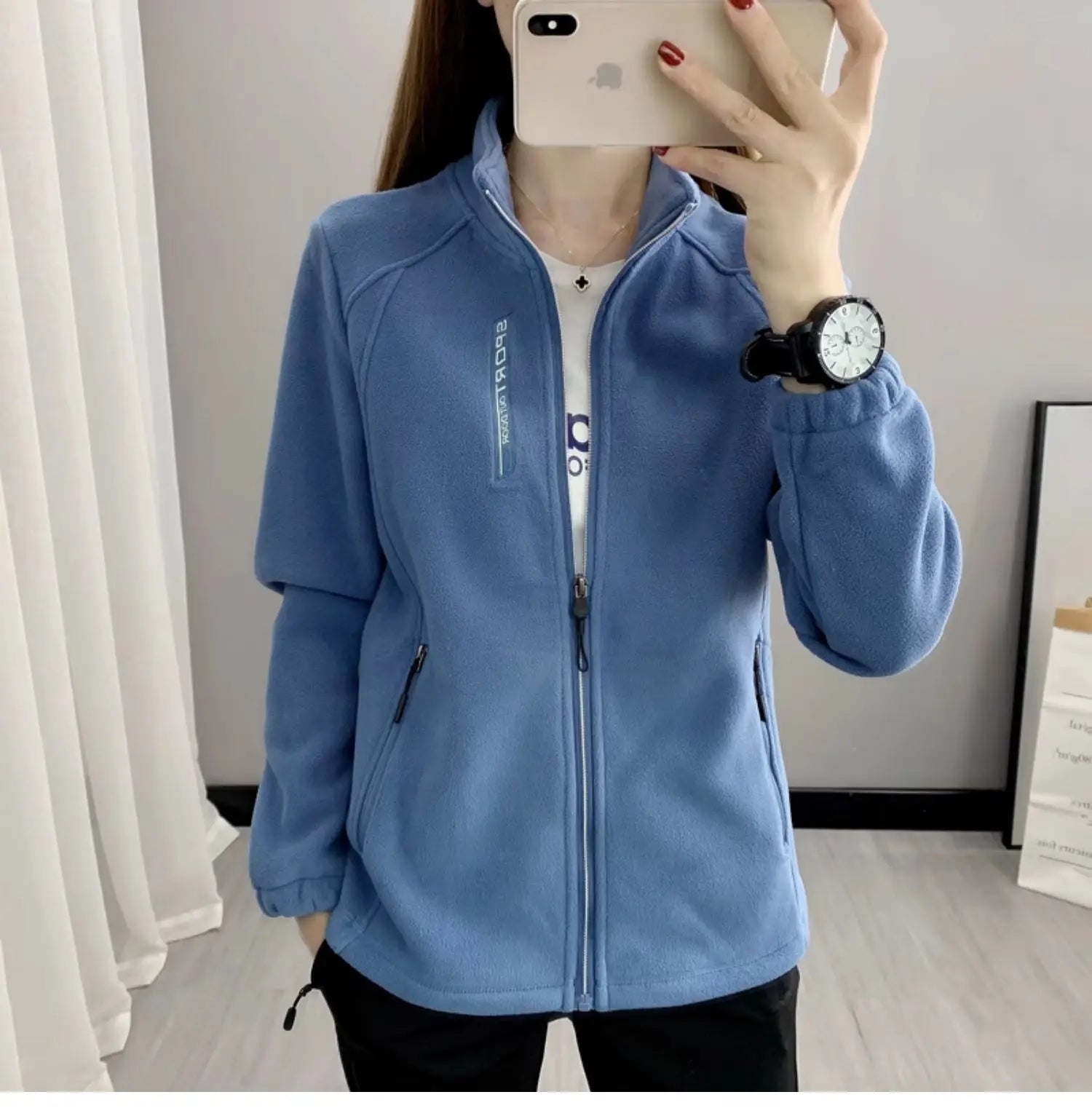 Plus Size Fleece Coats for Women Winter Spring Warm Casual Outdoor Sportswear Hiking Jogging Yoga Lady Cardigan jackets Chaqueta