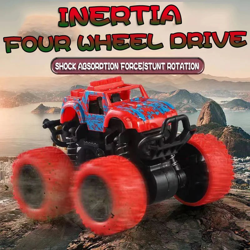 Inertial Off-Road Vehicle Toy Super Fall Resistant Climbing Car Model Car Children's Four-Wheel Drive Toy 360 Degree Rotation