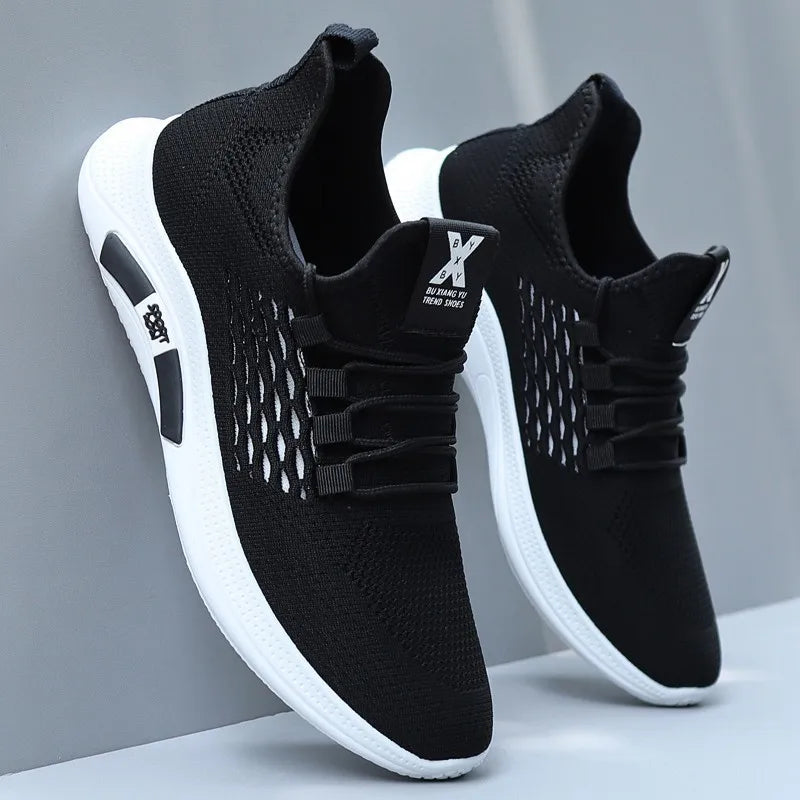 Spring White Casual Shoes Breathable Non-slip Walking Sneakers Men Shoes Outdoor 2025 Comfortable Fashion Lace Up Running Shoes