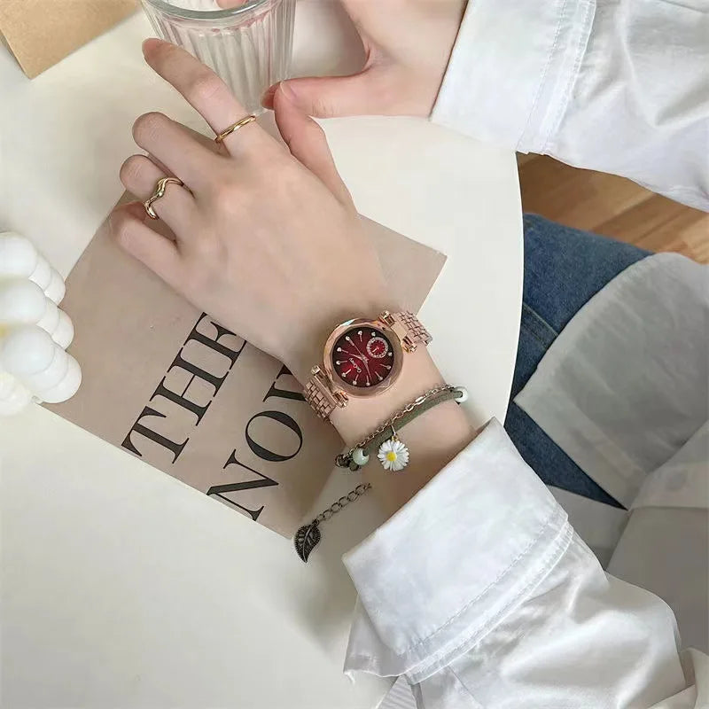 2025 New Brand Women Watches Fashion Steel Ladies Quartz Watch Reloj Mujer Marcas Famosas De Lujo gift Wristwatch Dropshipping